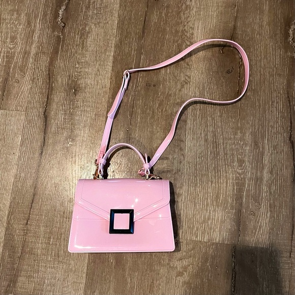 Deluxity Los Angeles Jelly Pink Handbag with Strap - Picture 1 of 8